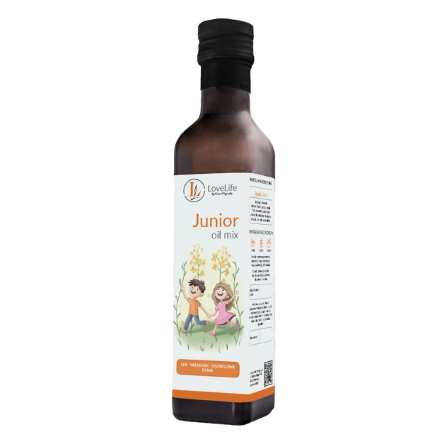 LoveLife Junior by Med. Marci - dzienna dawka zdrowych tłuszczów dla dziecka, 250ml