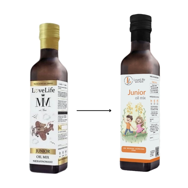 LoveLife Junior by Med. Marci - dzienna dawka zdrowych tłuszczów dla dziecka, 250ml