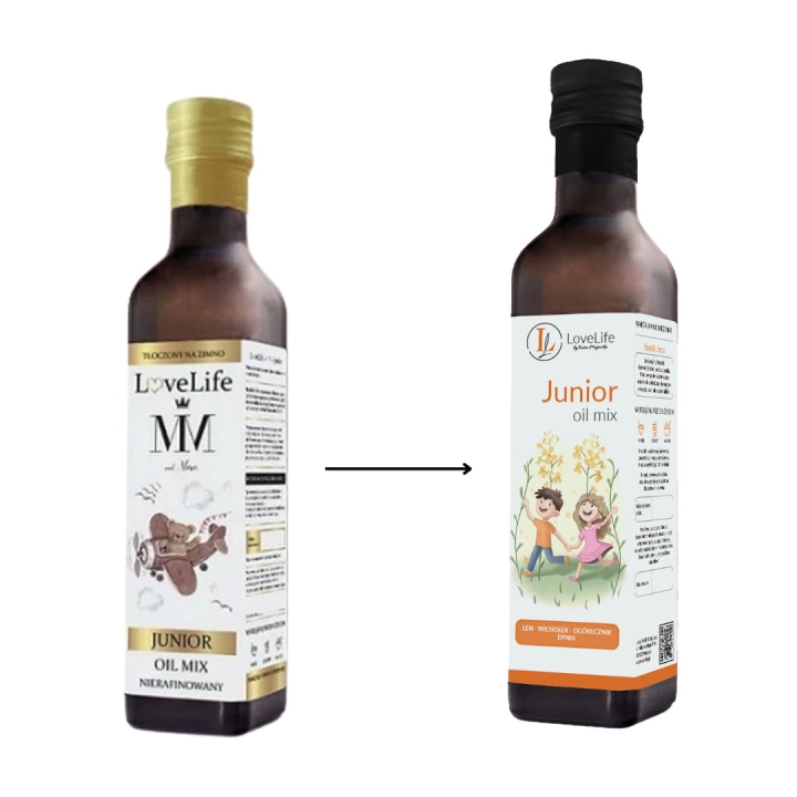 LoveLife Junior by Med. Marci - dzienna dawka zdrowych tłuszczów dla dziecka, 250ml