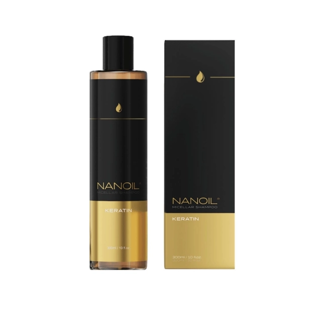 Nanoil - Keratin Micellar Shampoo - Micelarny Szampon z Keratyną, 300ml
