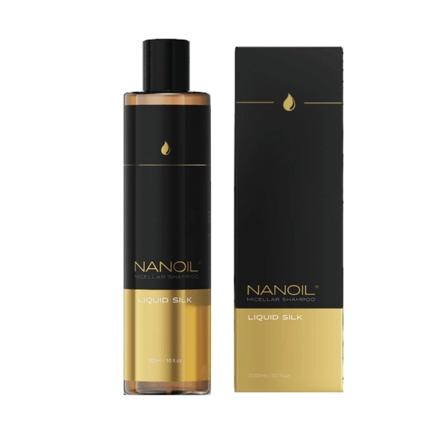 Nanoil - Liquid Silk Micellar Shampoo - Micelarny Szampon z Płynnym Jedwabiem, 300ml