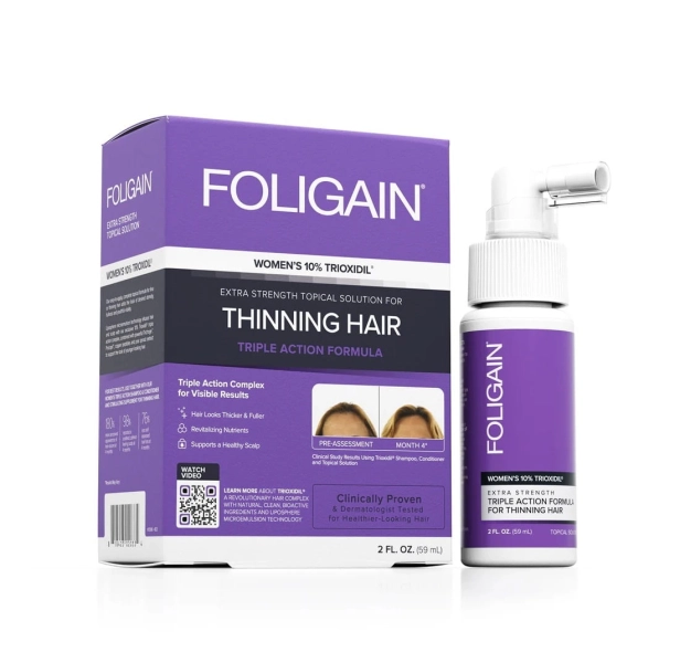 Foligain - Women's 10% Trioxidil - Lotion Przeciwko Wypadaniu Włosów, 59 ml