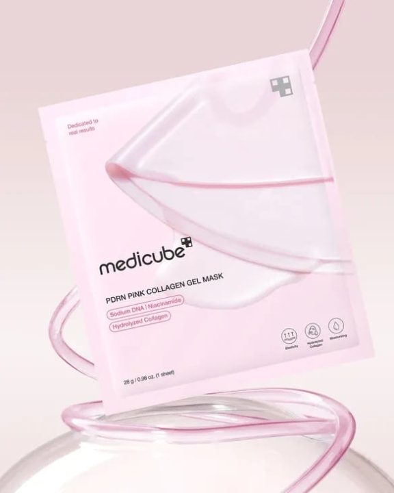 Medicube - PDRN Pink Collagen Jelly Gel Mask - Kolagenowa Hydrożelowa Maska W Płachcie, 1 szt./ 28 g