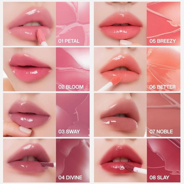 Muzigae Mansion Icy Glow Lip Tint - 001 PETAL - Błyszczyk Do Ust, 5ml