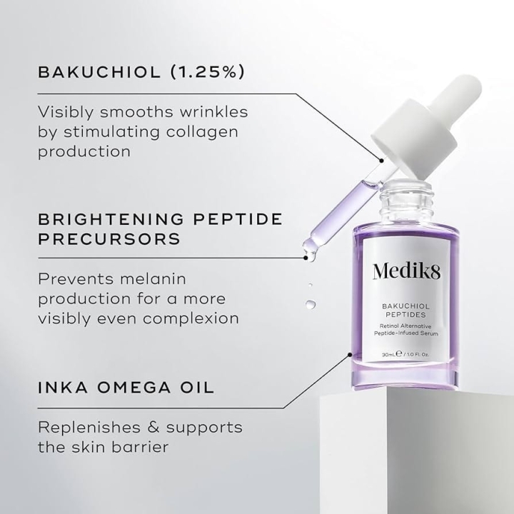 Medik8 - Bakuchiol Peptides - Serum Peptydowe z Bakuchiolem, 30 ml