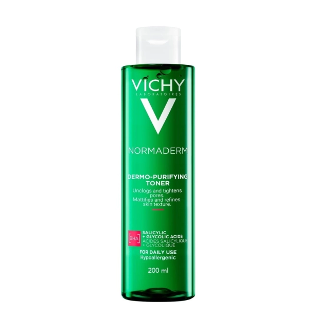 Vichy - Normaderm Purifying Toner - Tonik z Kwasem Salicylowym na Trądzik, 200 ml