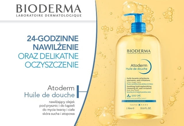 Bioderma - Atoderm Shower Oil - Nawilżający Olejek Do Kąpieli, 200 ml