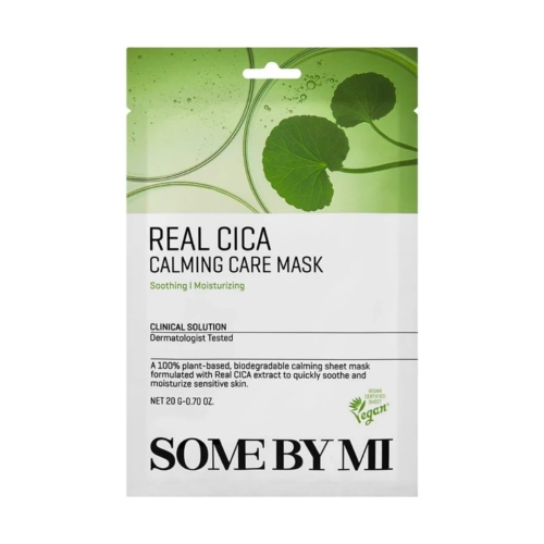 Some By Mi - Real Cica Calming Care Mask - Łagodząca Maska w Płachcie, 20g