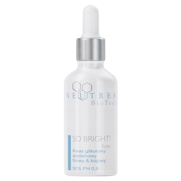 Neutrea - So Bright! Forte - Kwas Glikolowy, Azelainowy, Fitowy i Kojowy 50%, 30ml