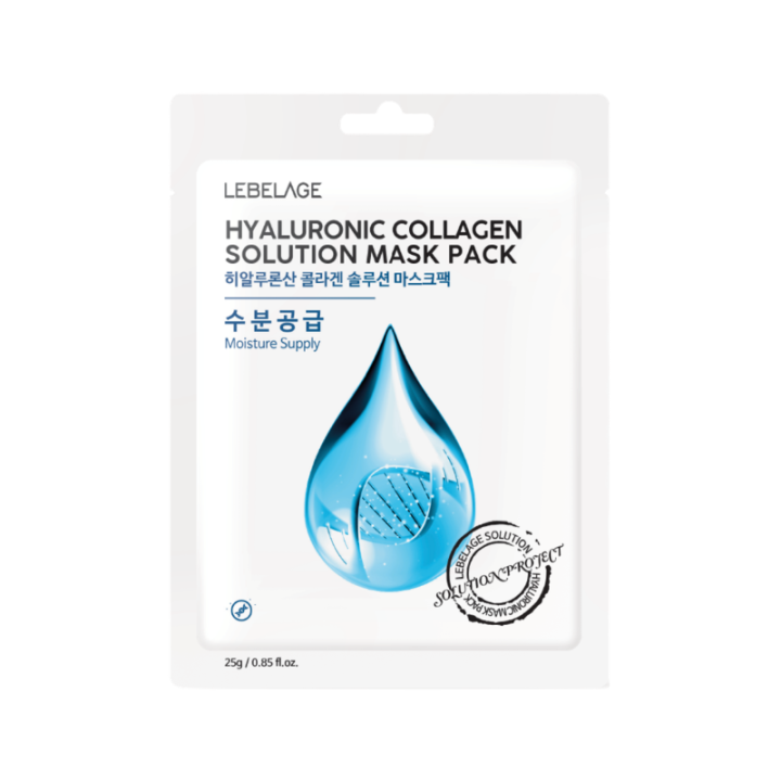 LEBELAGE – Hyaluronic Collagen Solution Mask Pack, 25g, 1pc.png
