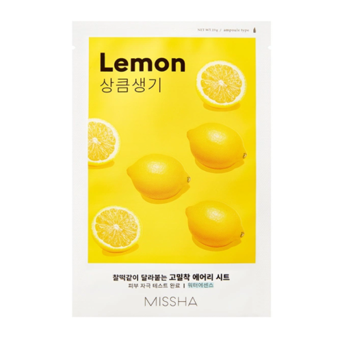 Missha – Airy Fit Sheet Mask – Lemon - Rozjaśniająca Maska w Płachcie, 19g.png