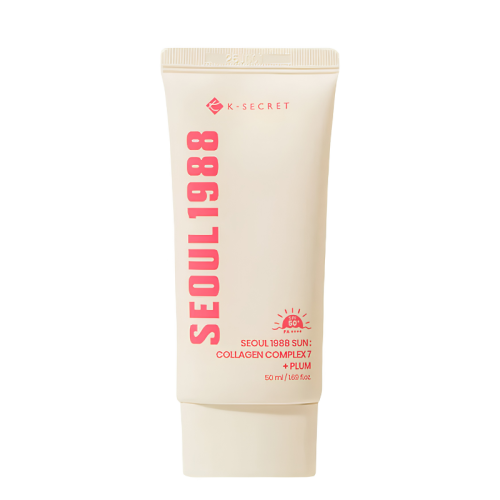 K-SECRET – SEOUL 1988 Sun Collagen Complex 7 + Plum SPF 50+ - Krem Przeciwsłoneczny, 50 ml.png