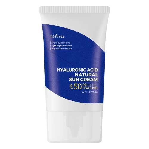 Isntree - Hyaluronic Acid Natural Sun Cream SPF50+ PA++++ - Mineralny Krem Przeciwsłoneczny, 50ml.webp