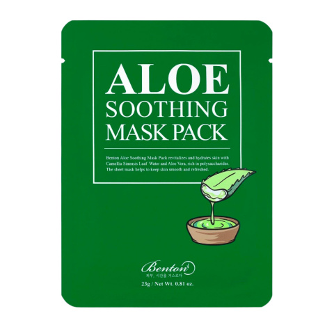 Benton - Aloe Soothing Mask Pack, 23g - łagodząca maska w płachcie