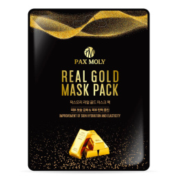 Pax Moly Nawilżająco-ujędrniająca maska w płachcie do twarzy ze złotymi ekstraktami i mleczkiem pszczelim 25 ml