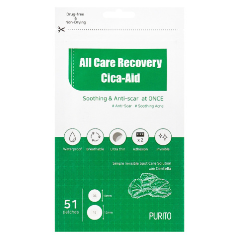 PURITO - All Care Recovery Cica-Aid, 51szt. - plasterki na wypryski