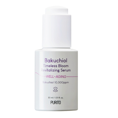 PURITO - Bakuchiol Timeless Bloom Revitalizing Serum, 30ml - serum przeciwzmarszczkowe z bakuchiolem