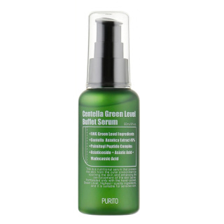 PURITO - Centella Green Level Buffet Serum, 60ml - odżywczo-łagodzące serum do twarzy