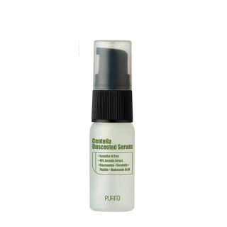 PURITO - Centella Unscented Serum (wersja mini), 15ml - łagodzące serum z wakrotą azjatycką