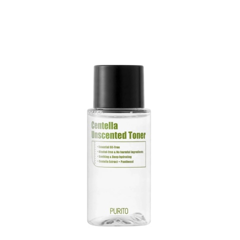 PURITO - Centella Unscented Toner (wersja mini), 30ml - tonik łagodzący