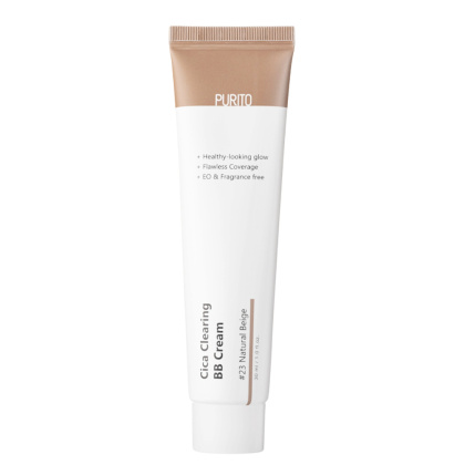 PURITO - Cica Clearing BB Cream, odcień 23 Natural Beige - regenerujący krem BB z wąkrotą azjatycką