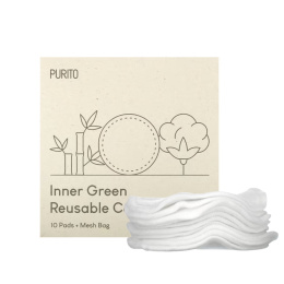 PURITO - Inner Green Reusable Cotton Rounds, 10szt. - wielorazowe płatki kosmetyczne