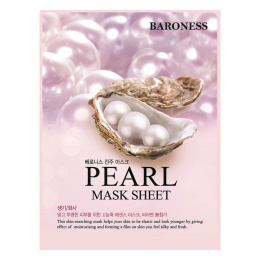 Baroness Rozświetlająca maska w płachcie z ekstraktem z pereł