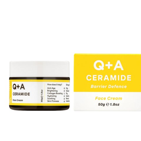 Q+A - Ceramide Defence Face Cream - Regenerujący Krem do Twarzy z Ceramidami, 50g