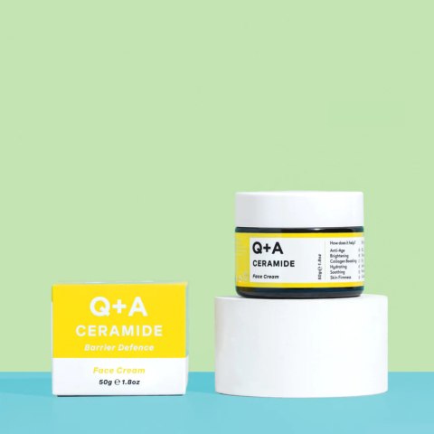 Q+A - Ceramide Defence Face Cream - Regenerujący Krem do Twarzy z Ceramidami, 50g