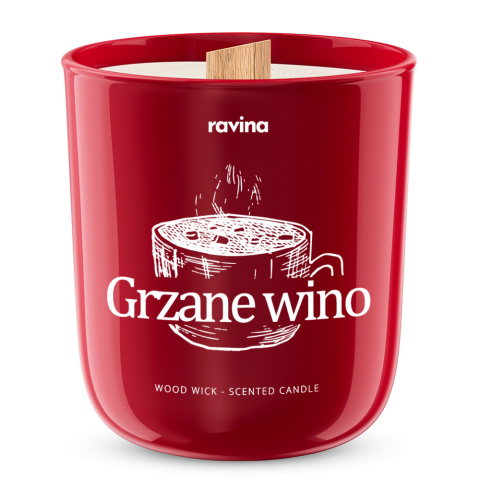 RAVINA - świeca sojowa GRZANE WINO, 175g