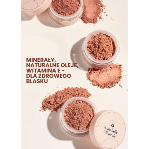 Annabelle Minerals - Rozświetlający Róż Mineralny w Odcieniu Peach Glow, 4g