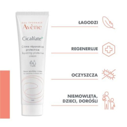 Avene - Cicalfate+ Creme - silnie regenerujący i odbudowujący dermatologiczny krem do twarzy, 40ml