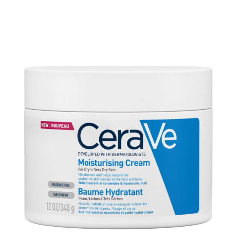 CeraVe - Moisturizing Cream, 340g - nawilżający balsam do skóry suchej i bardzo suchej