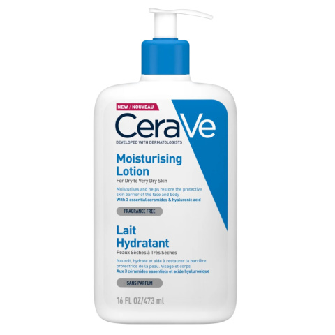 CeraVe - Moisturizing Lotion, 473ml - nawilżająca emulsja do skóry suchej i bardzo suchej