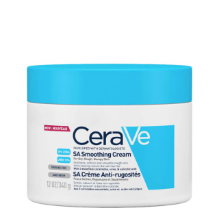 CeraVe SA Smoothing Cream, 340g - wygładzający krem do ciała z kwasem salicylowym