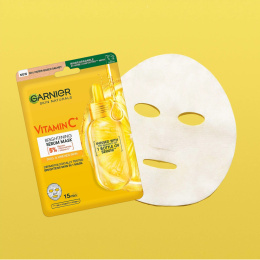 Garnier - Skin Active - rozświetlająca maska w płachcie z witaminą C