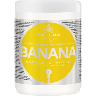 KALLOS - BANAN, 1l - maska do włosów