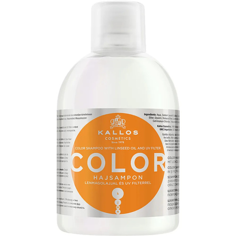 KALLOS - COLOR, 1l - szampon do włosów