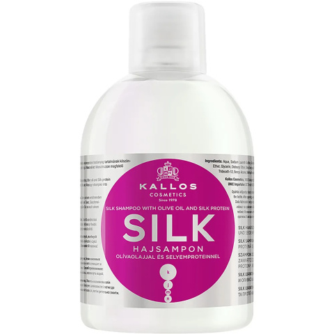 KALLOS - SILK, 1l - szampon do włosów