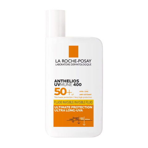 La Roche-Posay - Anthelios Sunscreen Fluid with SPF 50+ - lekki fluid przeciwsłoneczny do twarzy, 50ml