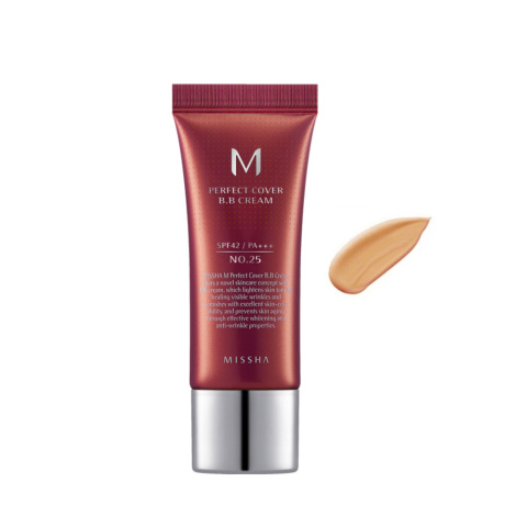 Missha - M Perfect Cover BB Cream SPF42 PA+++ - krem BB w odcieniu 25 Warm Beige, 20ml