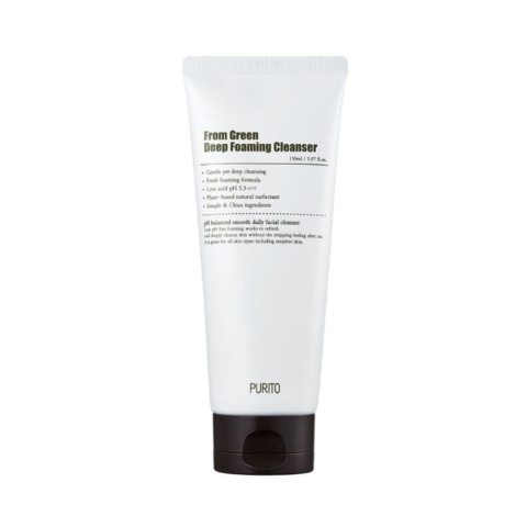 PURITO - From Green Deep Foaming Cleanser, 150ml - pianka oczyszczająca do mycia twarzy