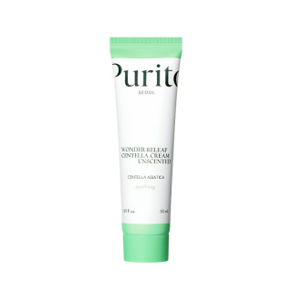 PURITO Seoul - Wonder Releaf Centella Cream Unscented - bezzapachowy, kojący krem do twarzy, 50ml