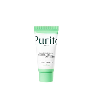 PURITO Seoul - Wonder Releaf Centella Cream Unscented - mini bezzapachowy krem łagodzący do twarzy, 15ml