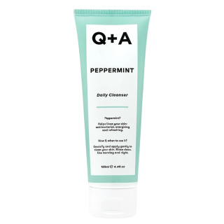 Q+A - Peppermint Daily Cleanser - Żel do Mycia Twarzy z Miętą Pieprzową, 125ml