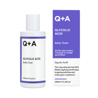 Q+A - Glycolic Acid Daily Toner - Złuszczający Tonik do Twarzy z Kwasem Glikolowym, 100ml