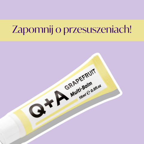 Q+A - Grapefruit Multi-Balm - Multifunkcyjny Balsam Do Ust, 15ml