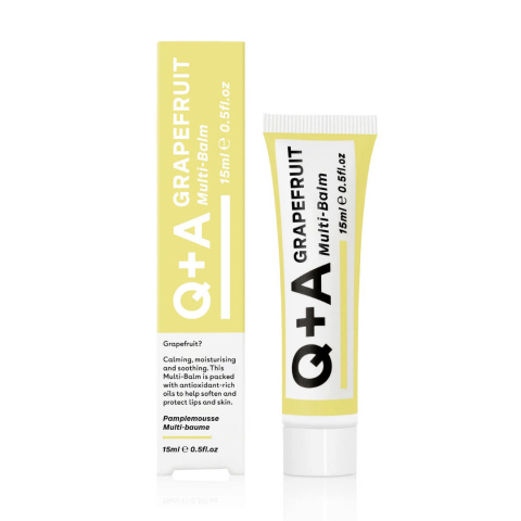 Q+A - Grapefruit Multi-Balm - Multifunkcyjny Balsam Do Ust, 15ml