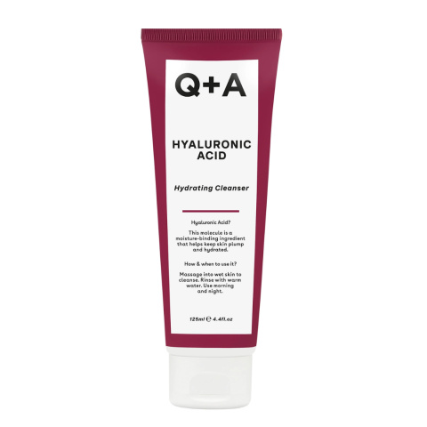 Q+A - Hyaluronic Acid Hydrating Cleanser - Nawilżający Żel do Mycia Twarzy z Kwasem Hialuronowym, 125ml