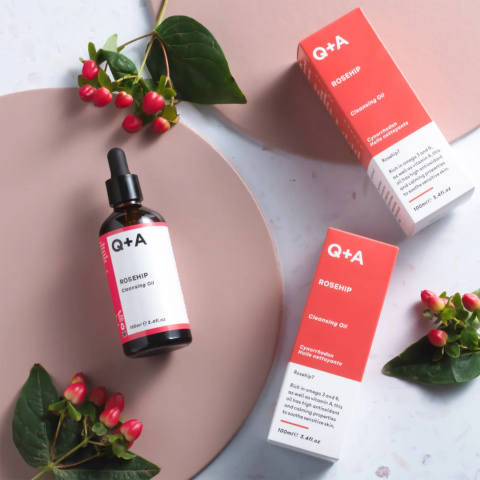 Q+A - Rosehip Cleansing Oil - Olejek do Demakijażu z Dziką Różą, 100ml